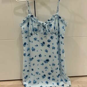 Wild Fable Blue Floral Mini Dress